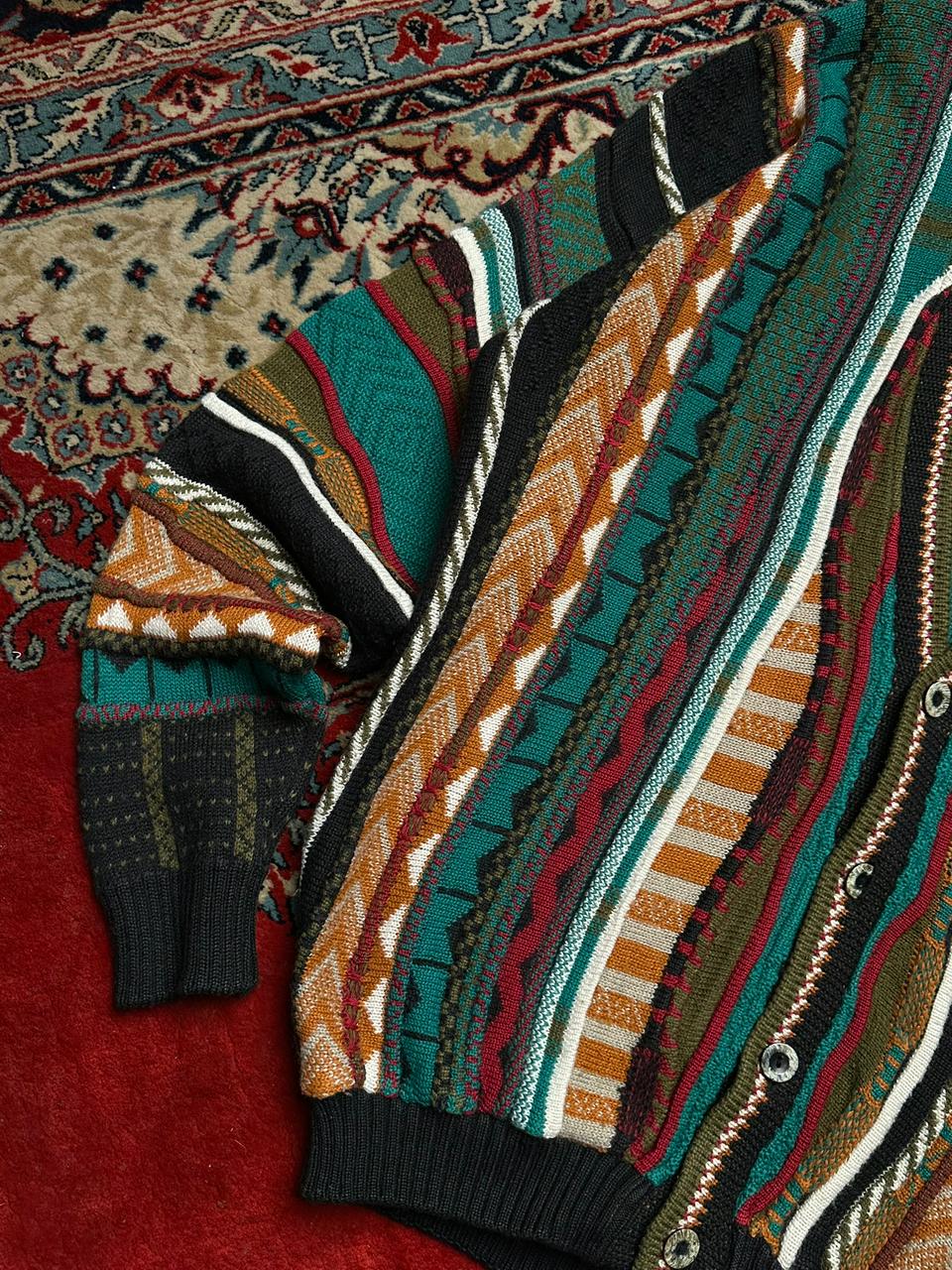 TOSANI VINTAGE TEXTURED COOGI STYLE SWEATER