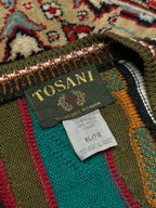 TOSANI VINTAGE TEXTURED COOGI STYLE SWEATER