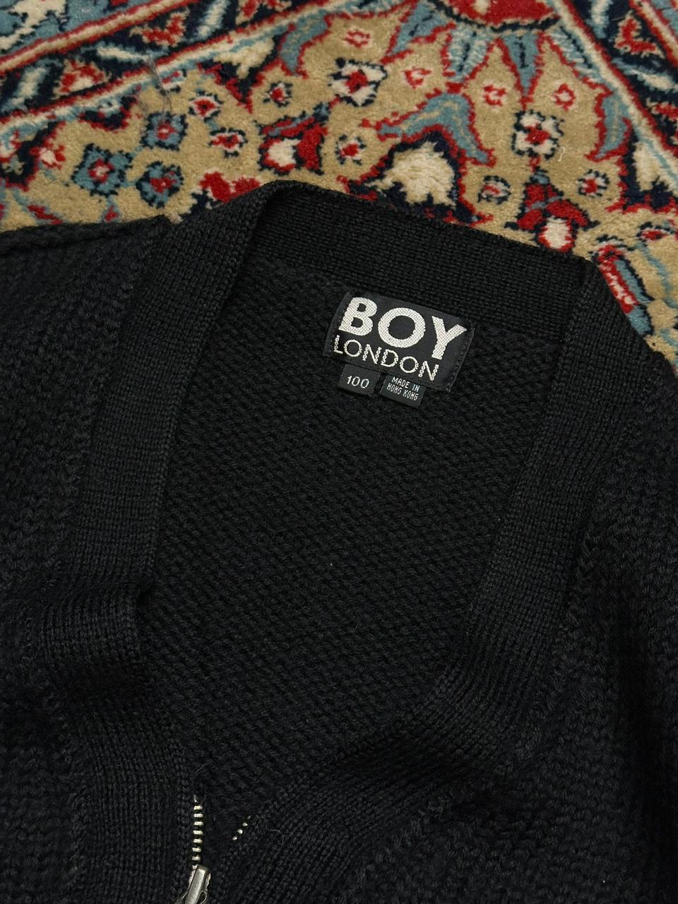 BOY LONDON 100% Wool Full Zip Cardigan Sweater