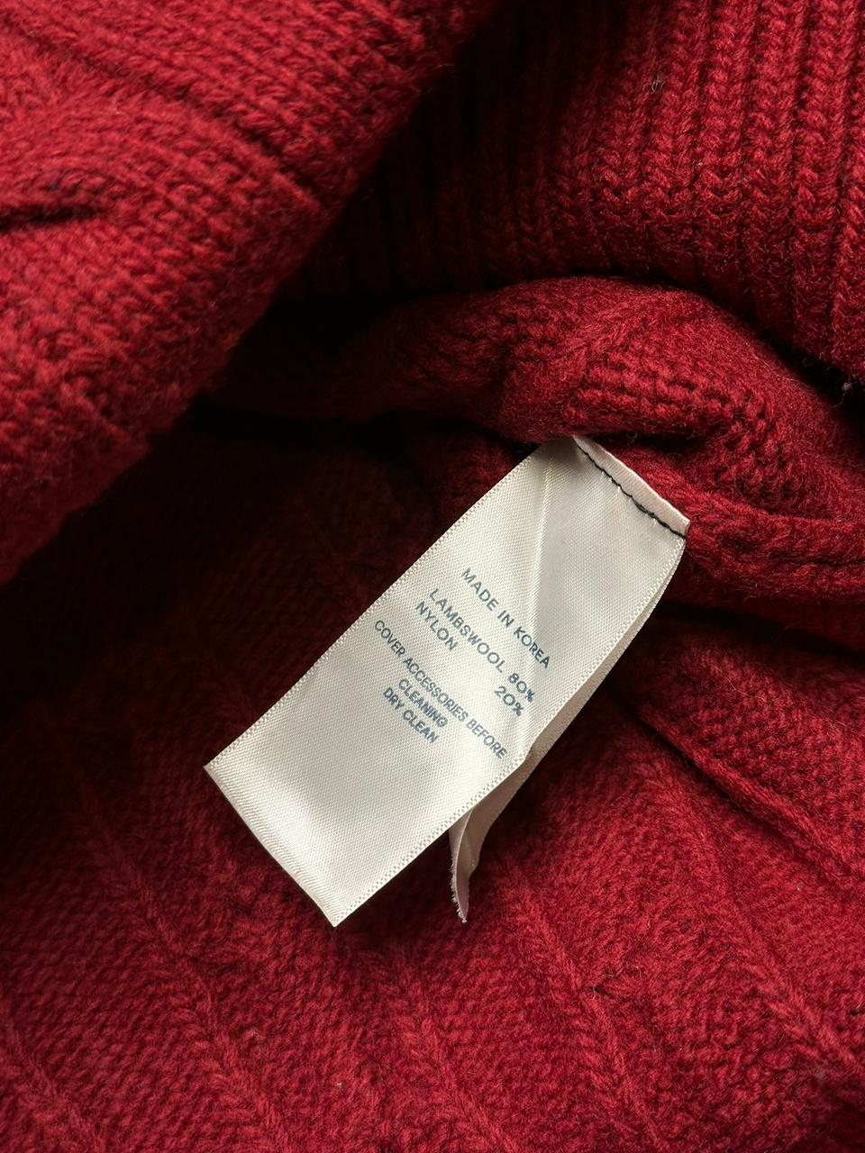 Resume Burgundy Chunky Cable Knit Sweater