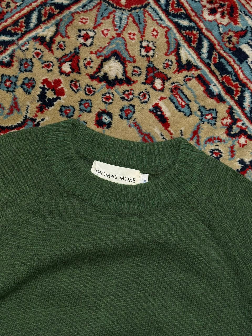 THOMAS MORE Forest Green Wool Blend Sweater