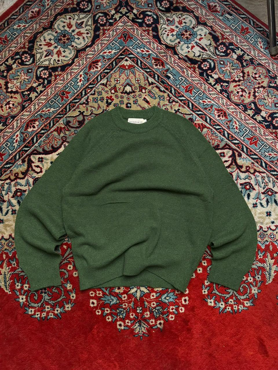 THOMAS MORE Forest Green Wool Blend Sweater