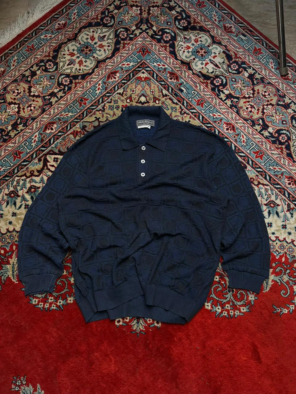 Salvatore Ferragamo Monogram Knit Sweater