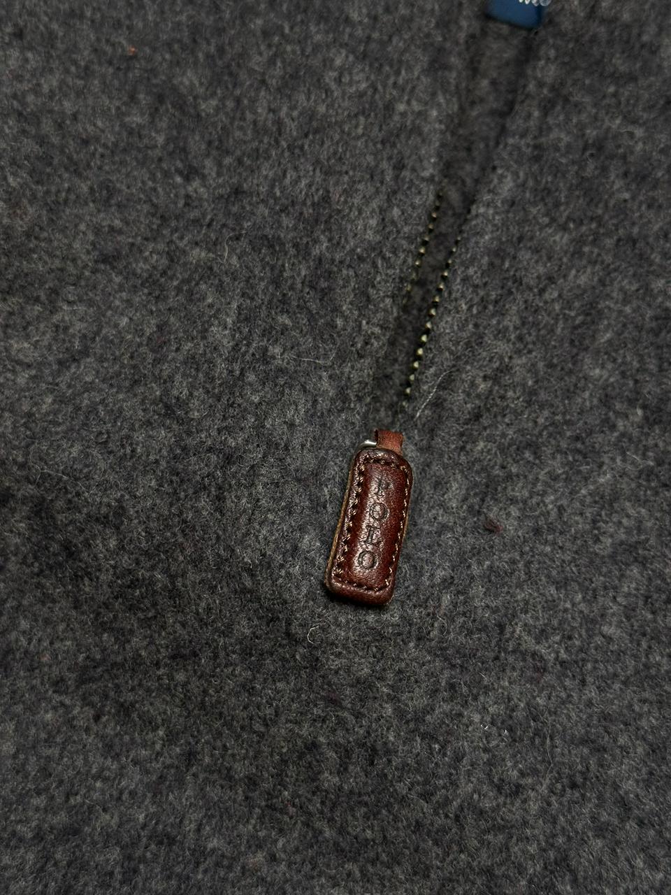 VINTAGE 1996-2001 Polo Ralph Lauren Gray Zip Pullover Sweater