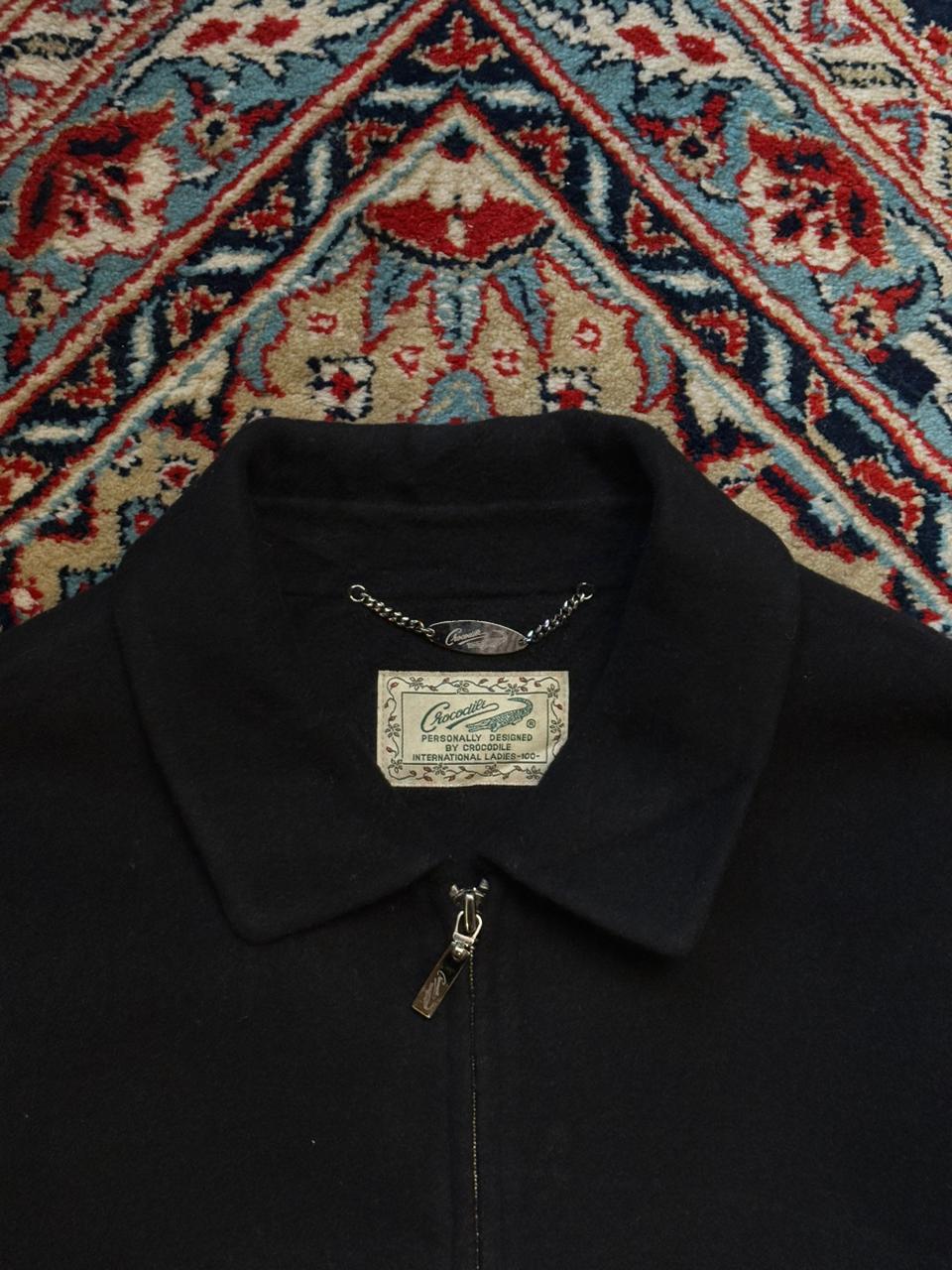 Crocodile Ladies Black Wool Jacket