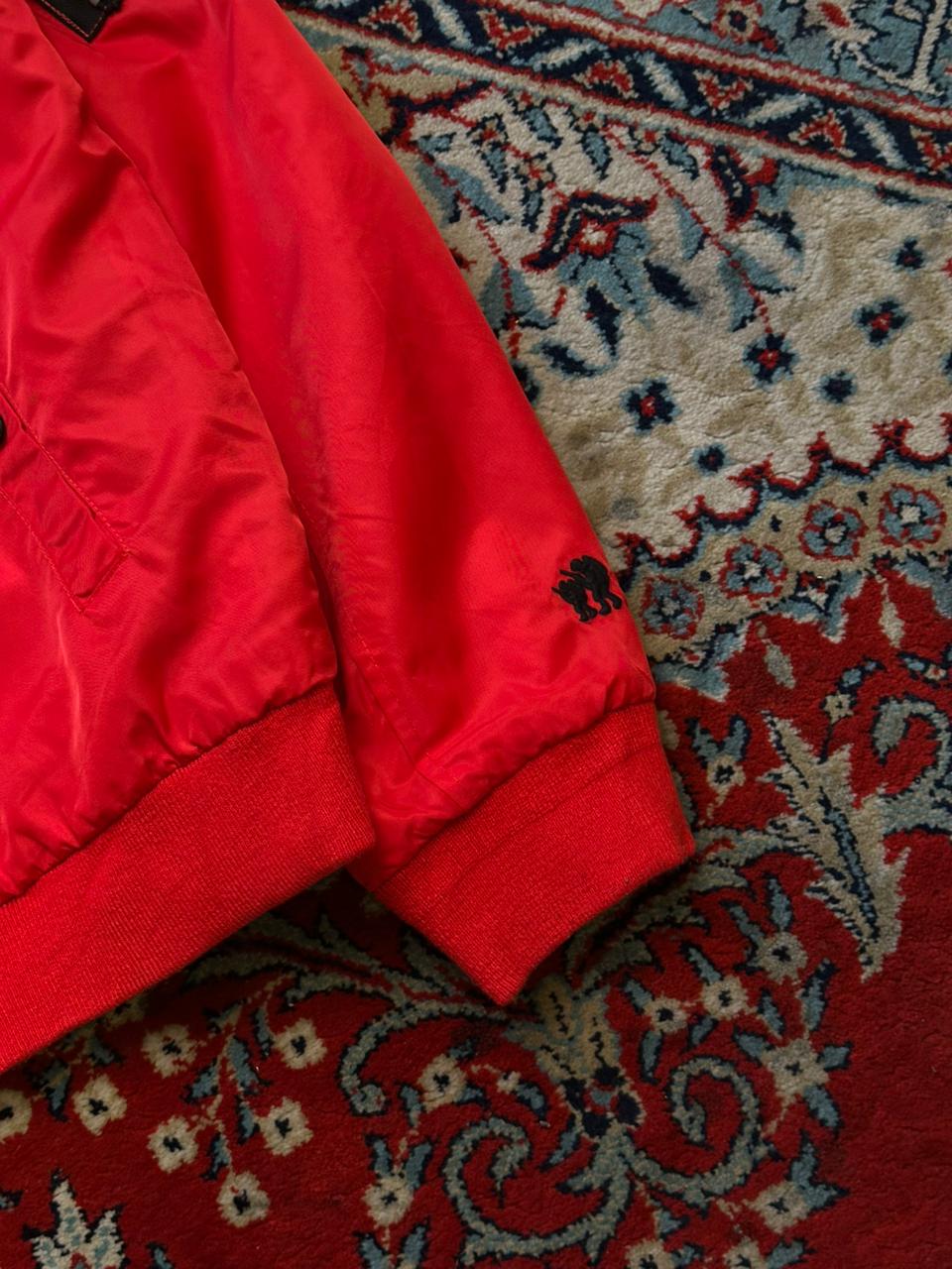 BAPE AAPE Red Camo Reversible Bomber Jacket