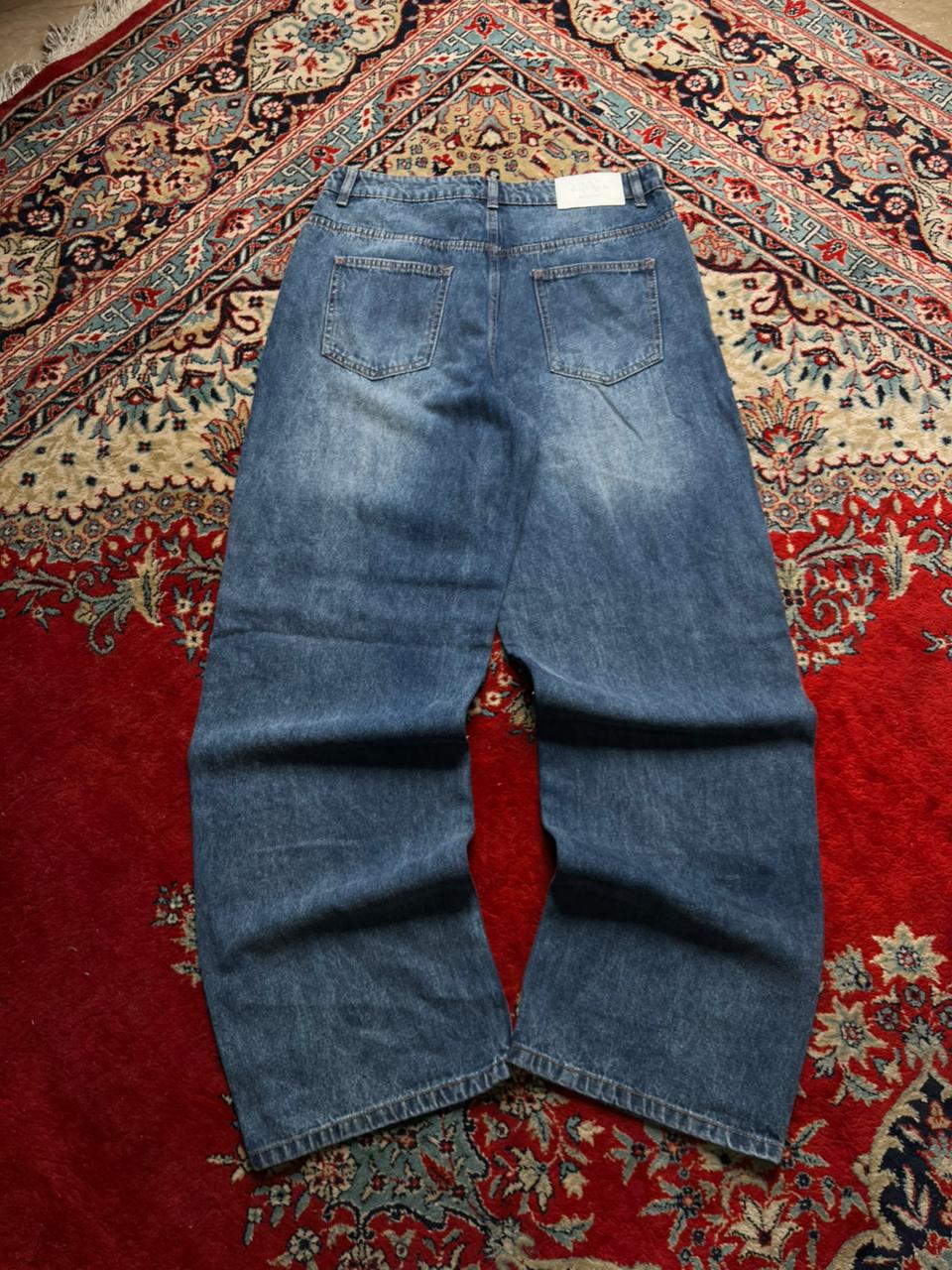 boohooMAN Rhinestone Studded Relaxed Fit Jeans