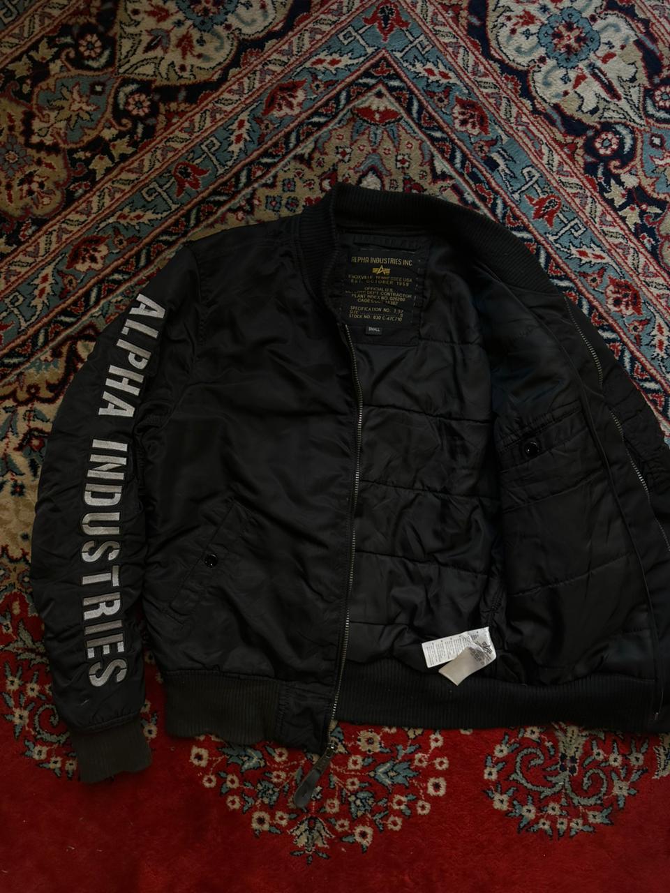 Alpha Industries MA-1 Flight Bomber Jacket Black