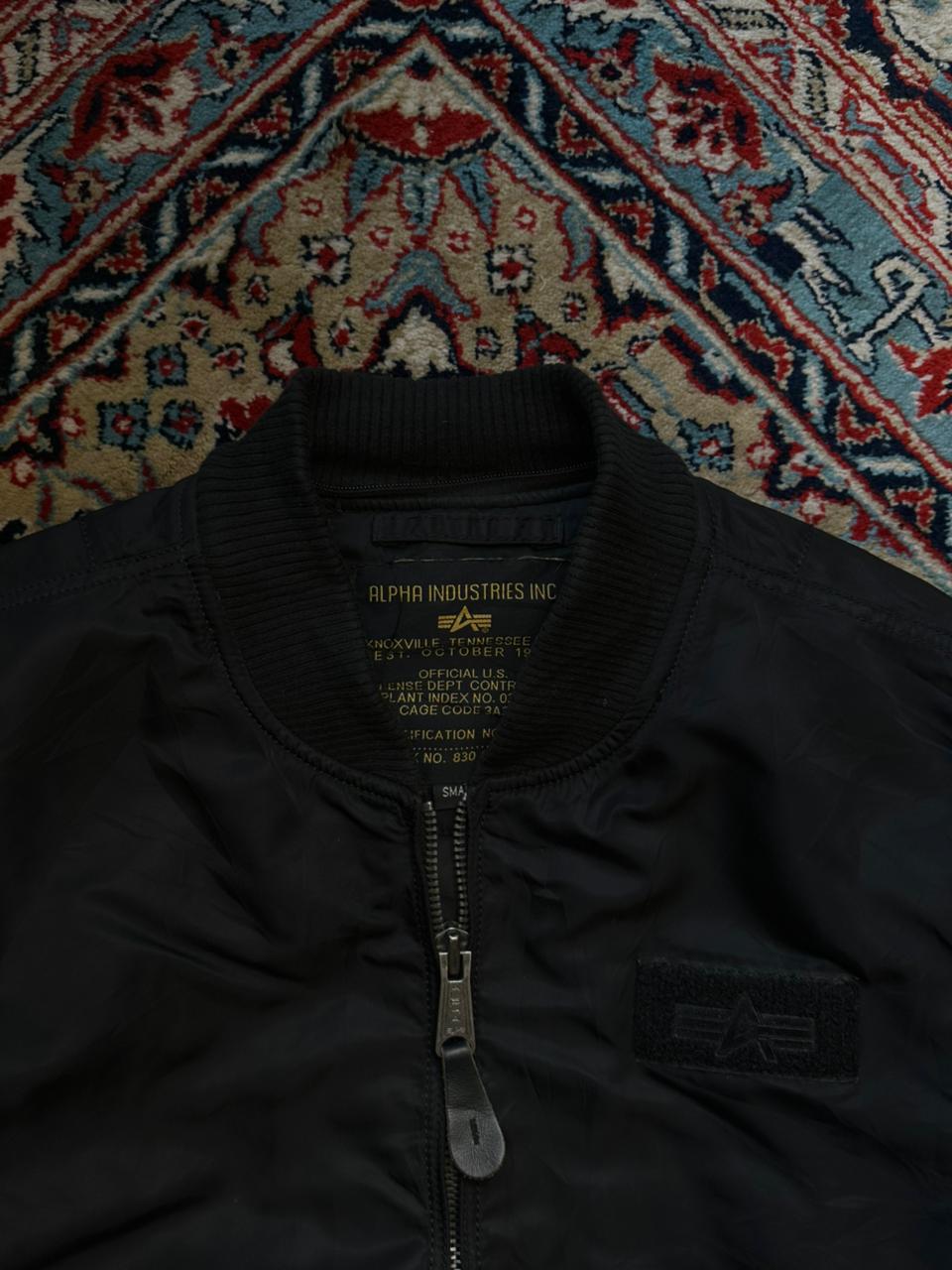 Alpha Industries MA-1 Flight Bomber Jacket Black