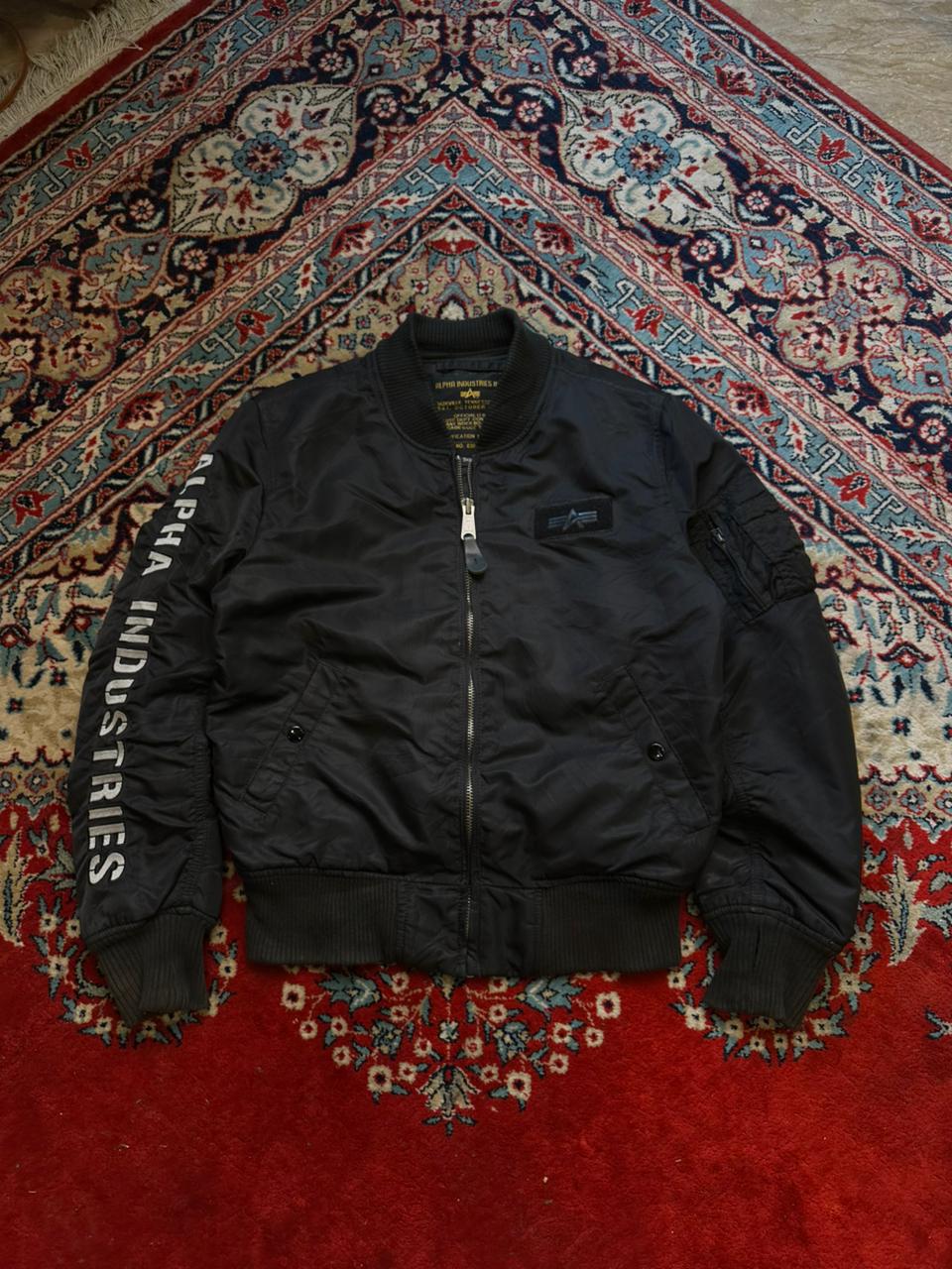 Alpha Industries MA-1 Flight Bomber Jacket Black