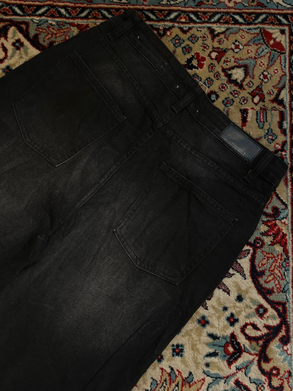 Maison Bleu Paris Aurélie Black Wide Leg Jeans