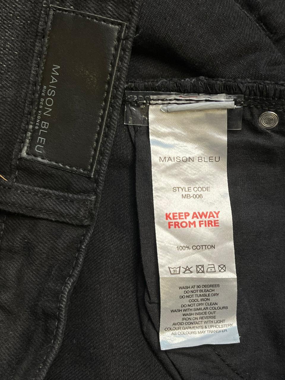 Maison Bleu Paris Aurélie Black Wide Leg Jeans