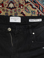 Maison Bleu Paris Aurélie Black Wide Leg Jeans - 34