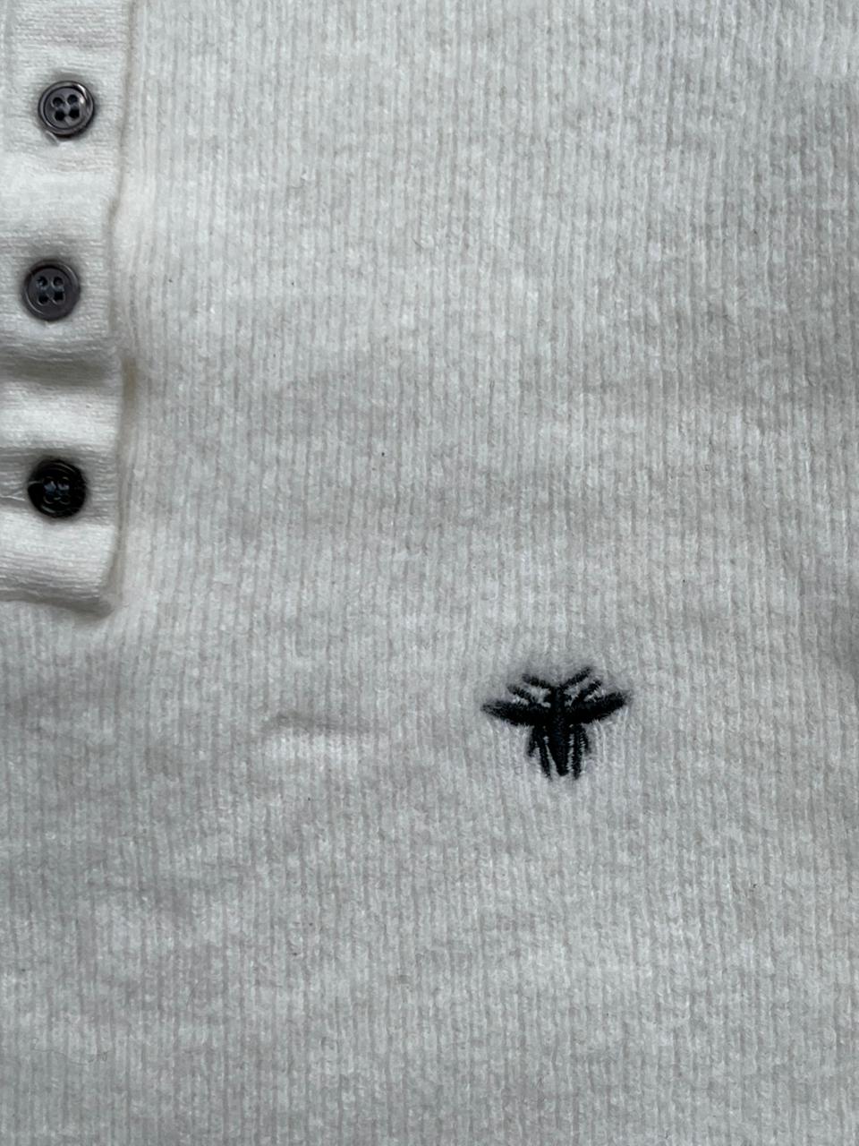 Cream Hooded Knit Pullover Sweater