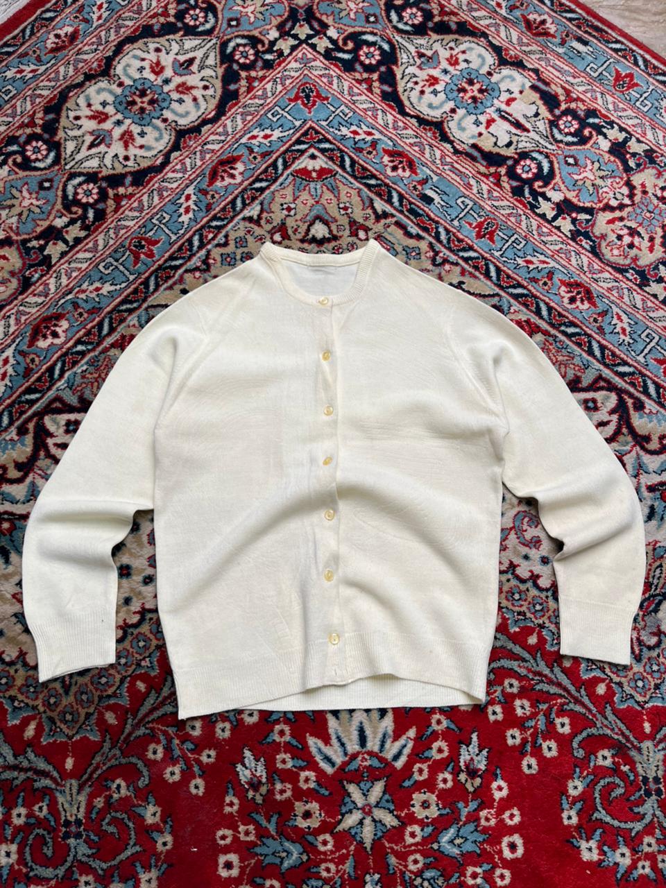 Off-White Button Down Cardigan