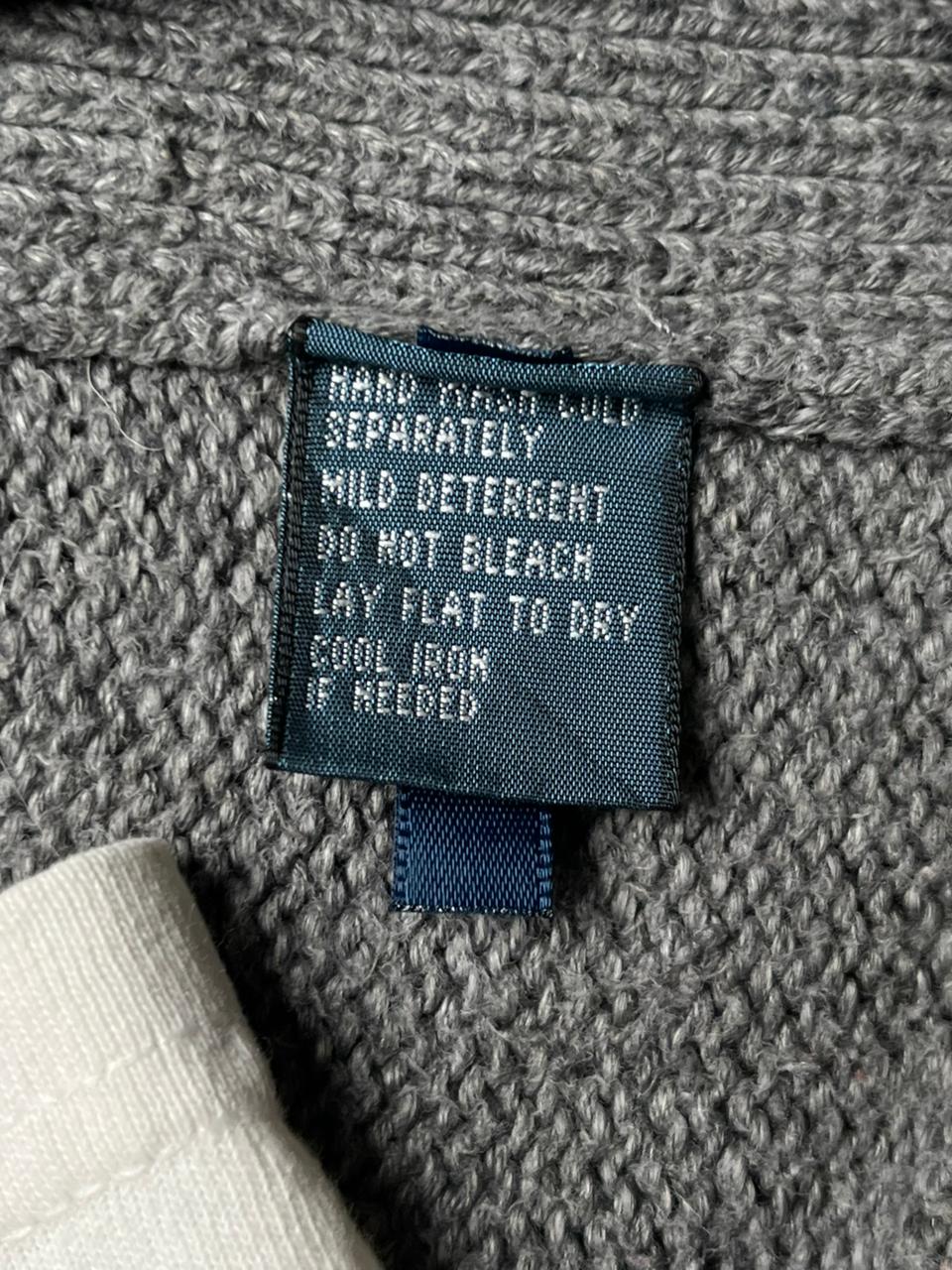 Polo Ralph Lauren Vintage  Gray Zipper Cardigan