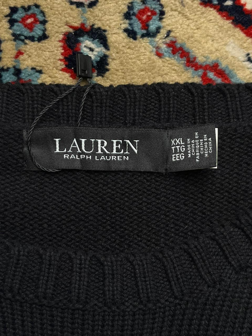 Polo Lauren Ralph Lauren Black Embroidered Sweater