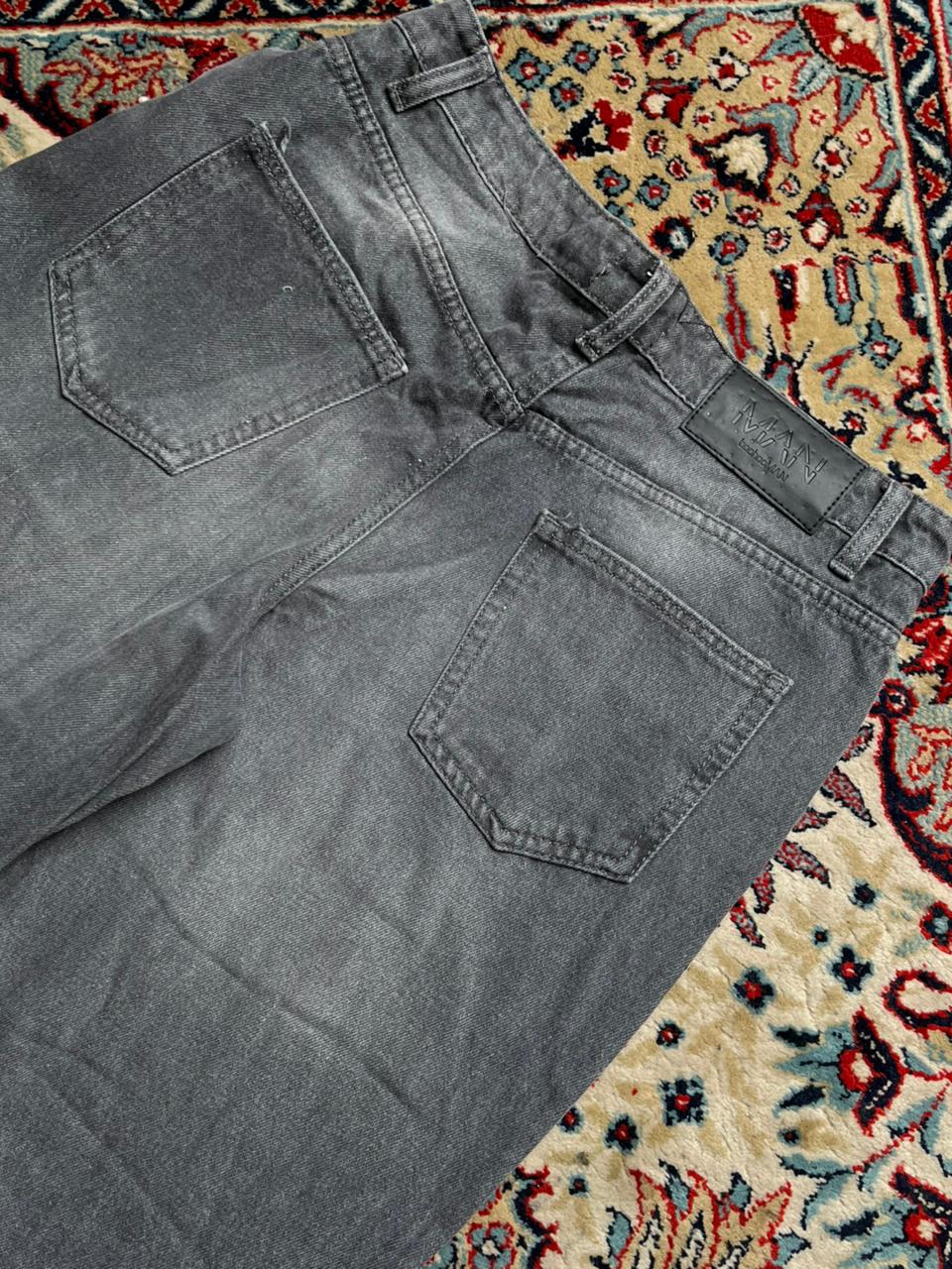 boohooMAN Rhinestone Relaxed Fit Jeans