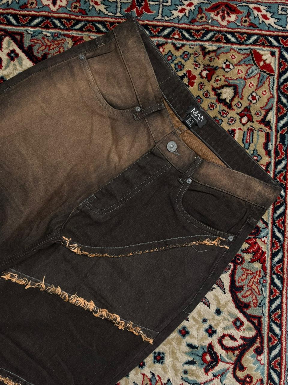 boohooMAN Acid Wash Relaxed Fit Jeans