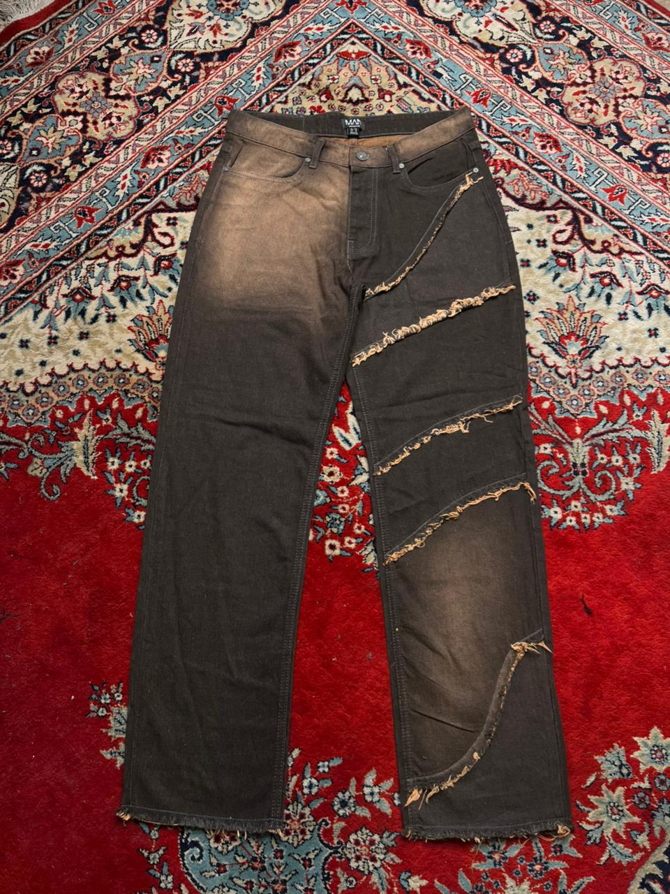 boohooMAN Acid Wash Relaxed Fit Jeans