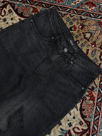 Favela Black Acid Wash Baggy Denim Pants