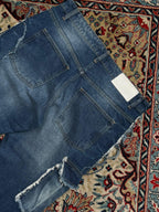 BoohooMAN Blue Denim Cargo Pants