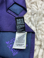 M&S Marks & Spencer Tie 100% Silk Deep Violet Textured