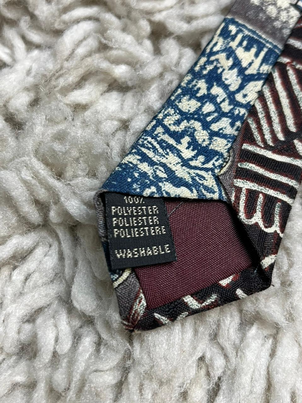 Fletcher's Gallery Vintage Abstract Tie Bicycles Wheels Geometric Art