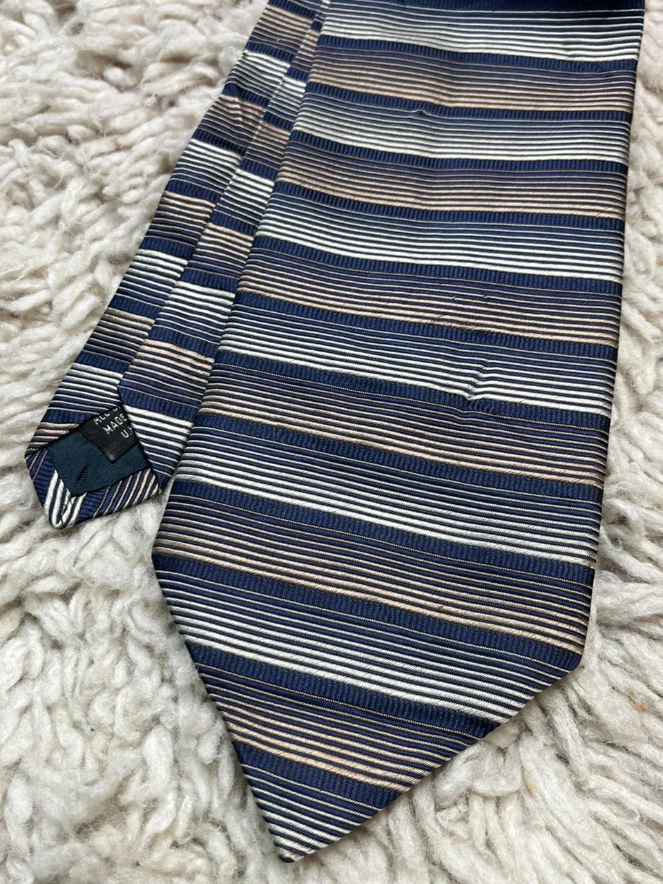 Ciro Citterio Pure Silk Tie Horizontal Stripe Pattern