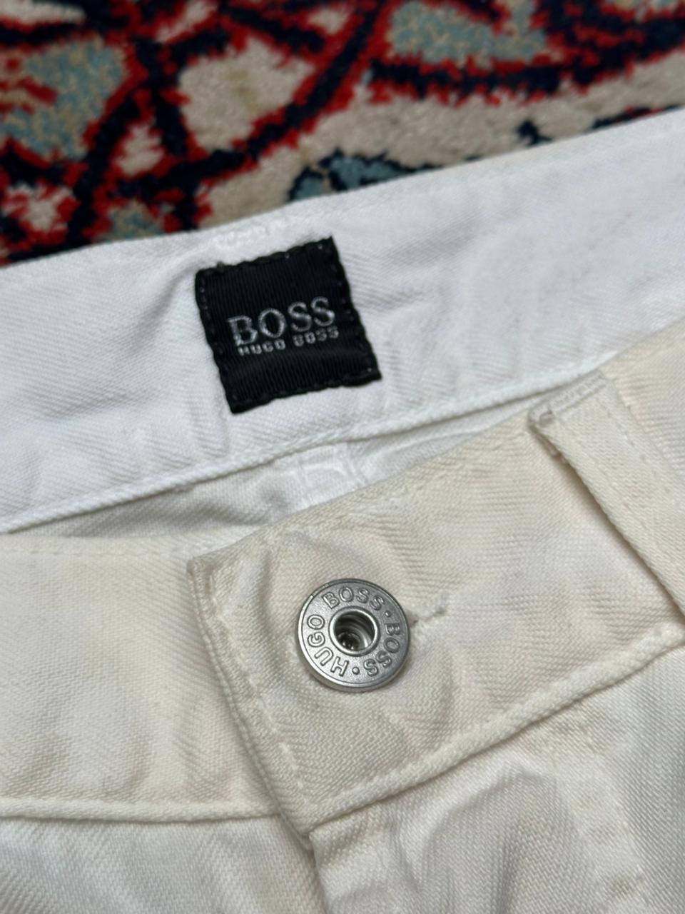 HUGO BOSS RELAXED FIT CREAM COLORED NON-Stretch Sturdy JEANS