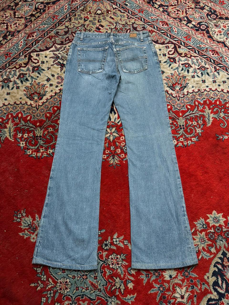 POLO RALPH LAUREN WOMEN WASHED BLUE BOOTCUT JEANS