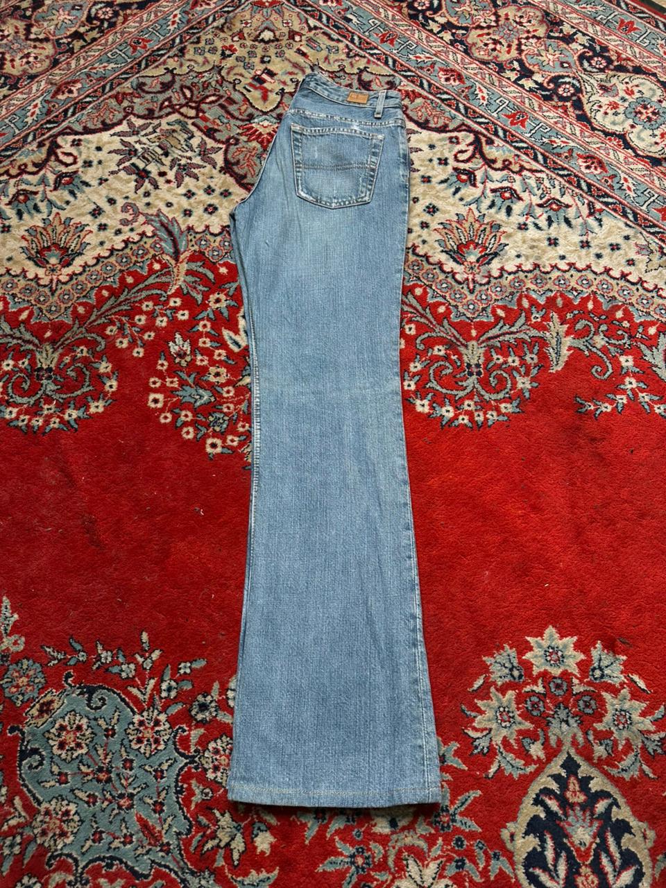 POLO RALPH LAUREN WOMEN WASHED BLUE BOOTCUT JEANS