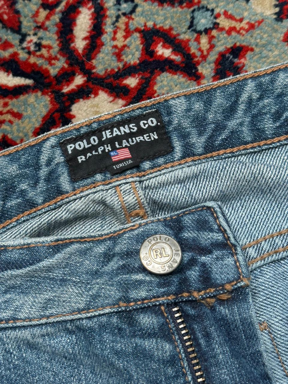 POLO RALPH LAUREN WOMEN WASHED BLUE BOOTCUT JEANS