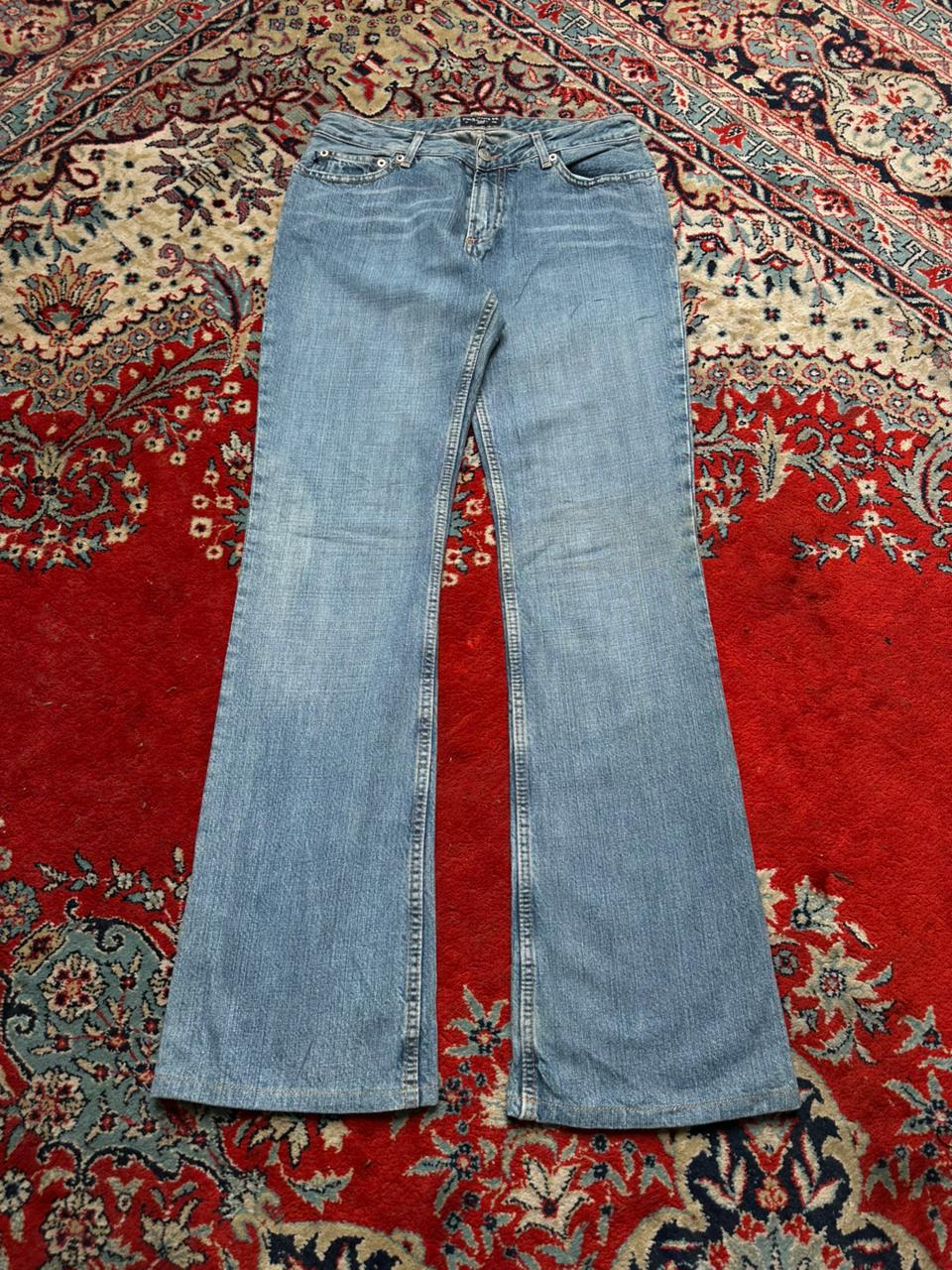 POLO RALPH LAUREN WOMEN WASHED BLUE BOOTCUT JEANS