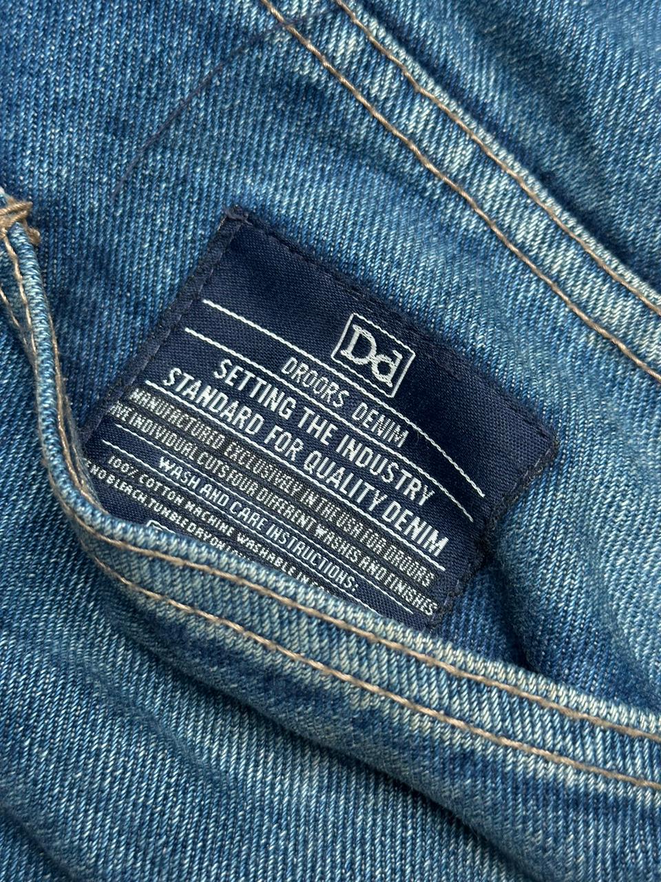 DROORS DENIM BAGGY HEAVYWEIGHT THRASHED DENIM PANTS