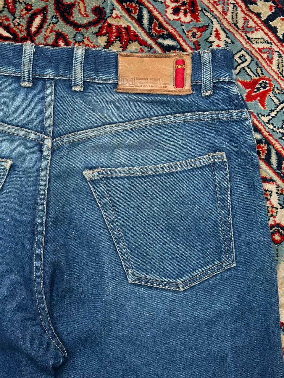 DROORS DENIM BAGGY HEAVYWEIGHT THRASHED DENIM PANTS