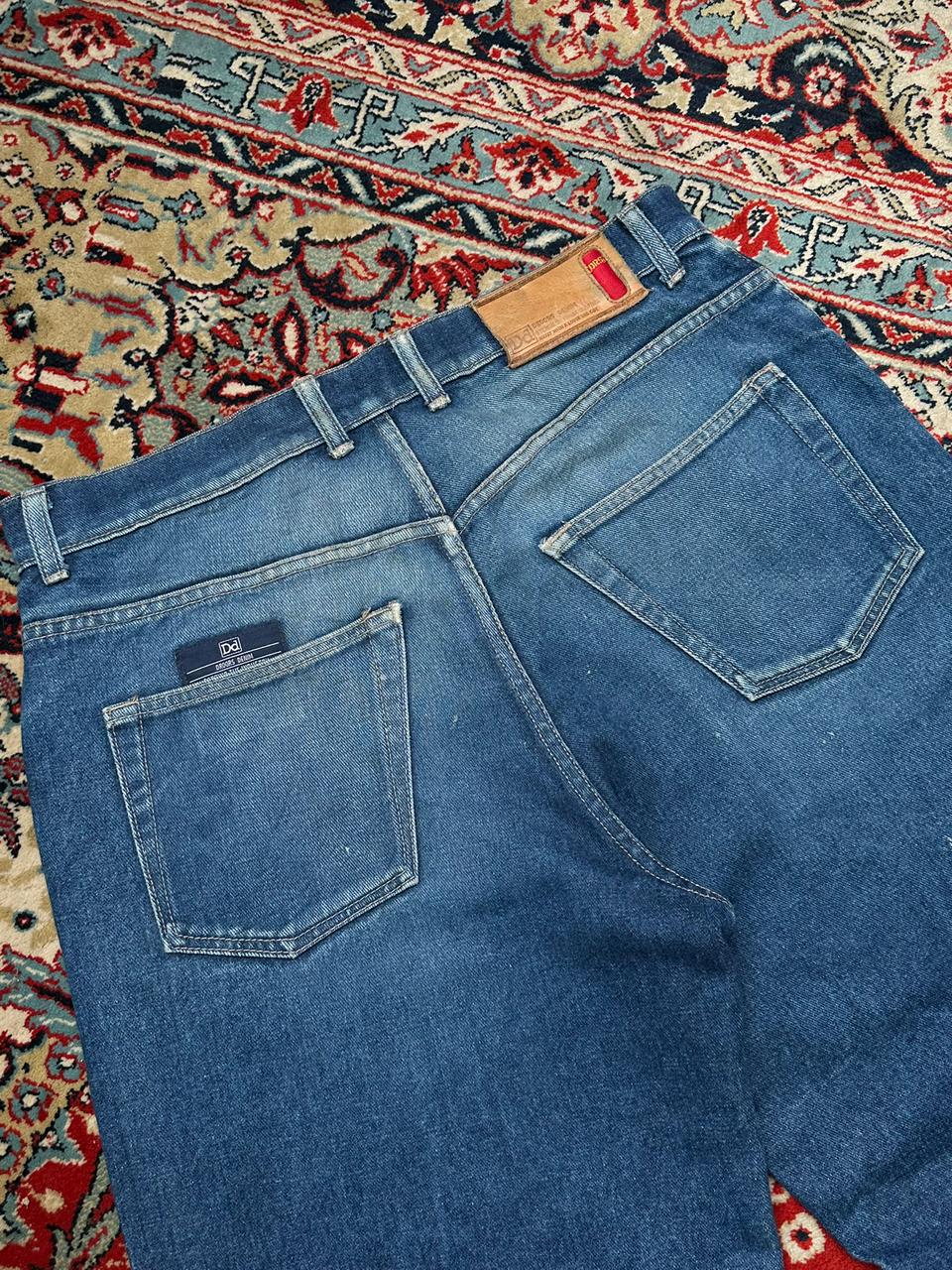 DROORS DENIM BAGGY HEAVYWEIGHT THRASHED DENIM PANTS