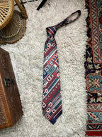 Savile Row Tie Co Ireland Men's Tie Red Green Geometric Abstract Polyester
