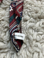 Savile Row Tie Co Ireland Men's Tie Red Green Geometric Abstract Polyester