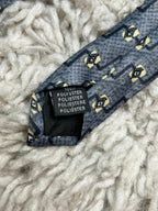 Michaelis Men's Tie Grey Yellow Geometric Diamond Pattern Retro 90s Style