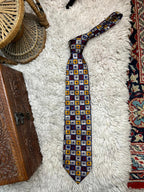 Silkworm London 100% Silk Men's Tie Hand Made Geometric Square
