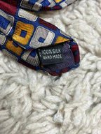 Silkworm London 100% Silk Men's Tie Hand Made Geometric Square