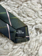 Montagut Men's Tie Green Plaid Check Pattern 100% Polyester