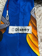 Vintage Disney Mickey Mouse & Goofy Tie Blue Novelty Men's Necktie