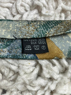 José Piscador 100% Silk Tie Abstract Geometric Artistic Sage Green Blue Men's Tie