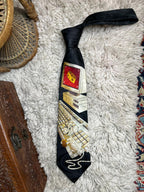 Fratello Vintage Computer Mouse Tie Men's Black Tech Geek Novelty Hand Made