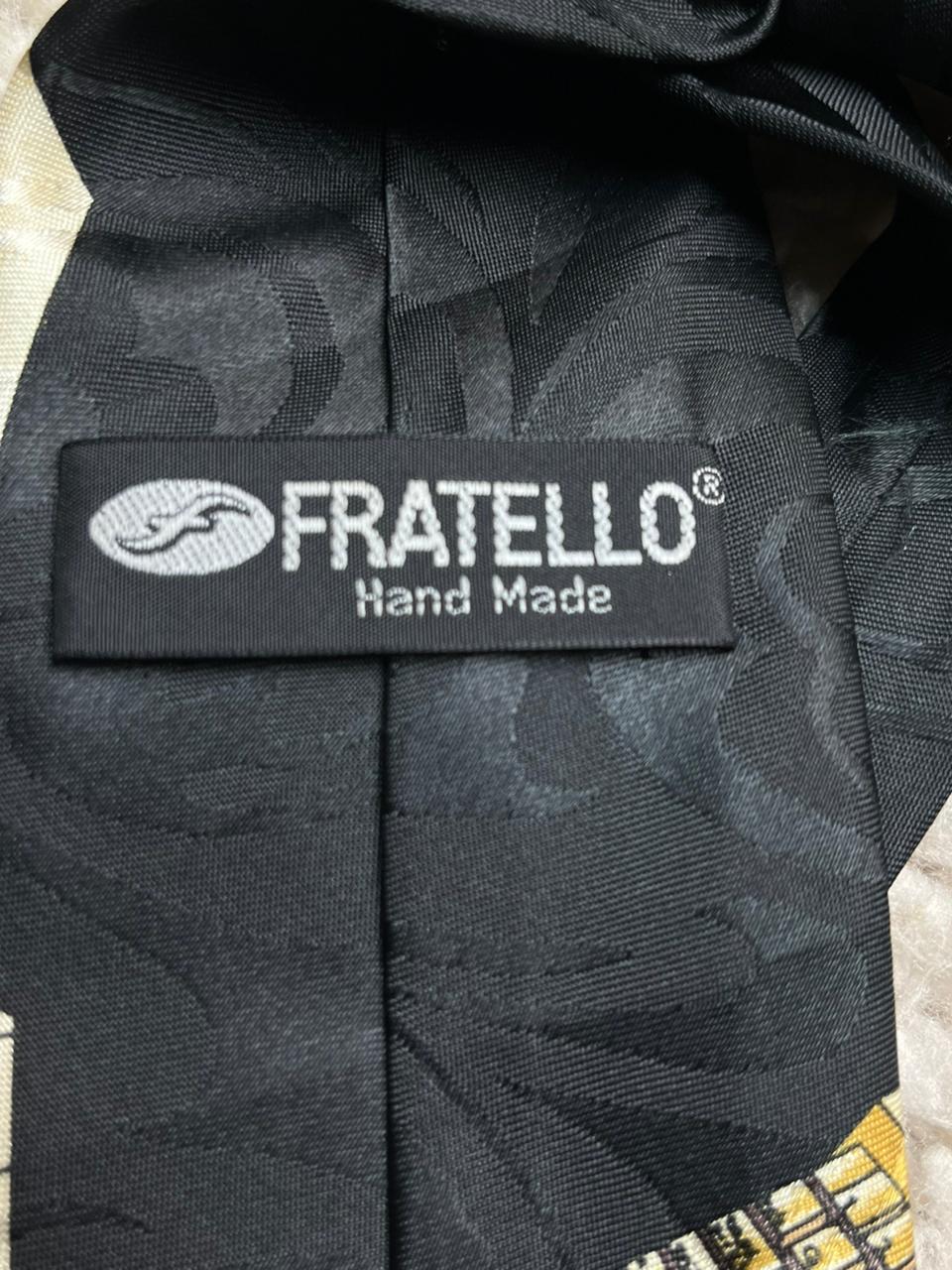 Fratello Vintage Computer Mouse Tie Men's Black Tech Geek Novelty Hand Made