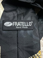 Fratello Vintage Computer Mouse Tie Men's Black Tech Geek Novelty Hand Made