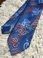 Rangers FC Official Edmiston Home Necktie Blue Logo Crest Scotland Fan