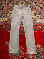 Lacoste Washed Grey Straight Fit Denim Pants